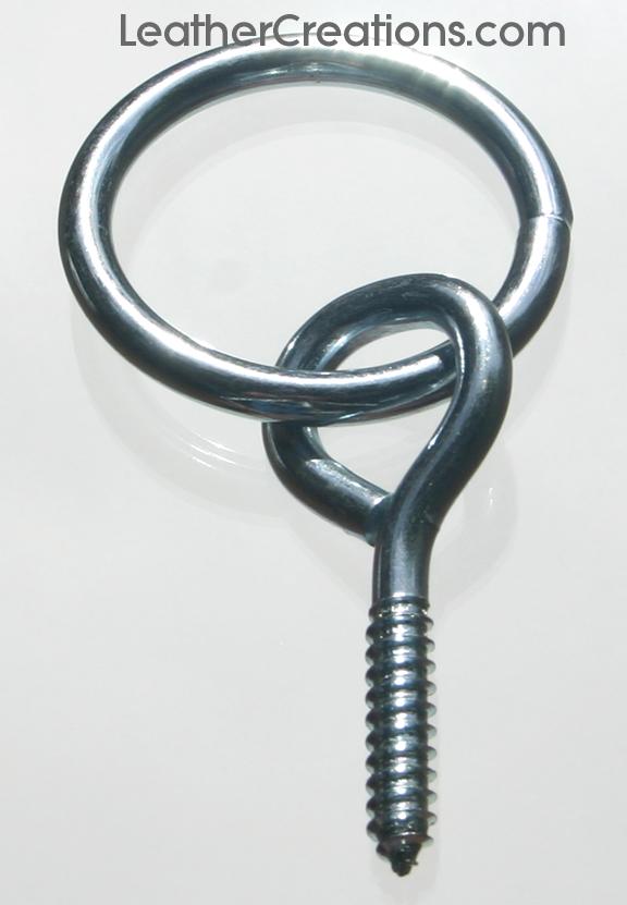 Screw in hitching ring