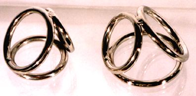 Plated Triple Cock Ring