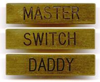 Engraved name plate